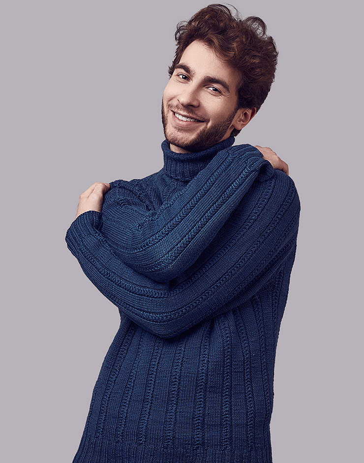 Cotton sweater for men