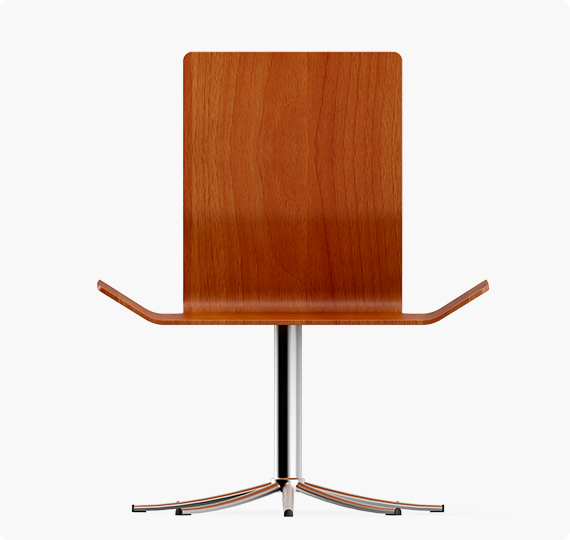 Mahogany minimalist chair – Image 3