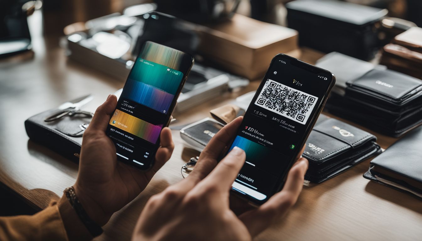 Une capture d'écran de l'application Wallet sur iPhone avec une variété d'images professionnelles.