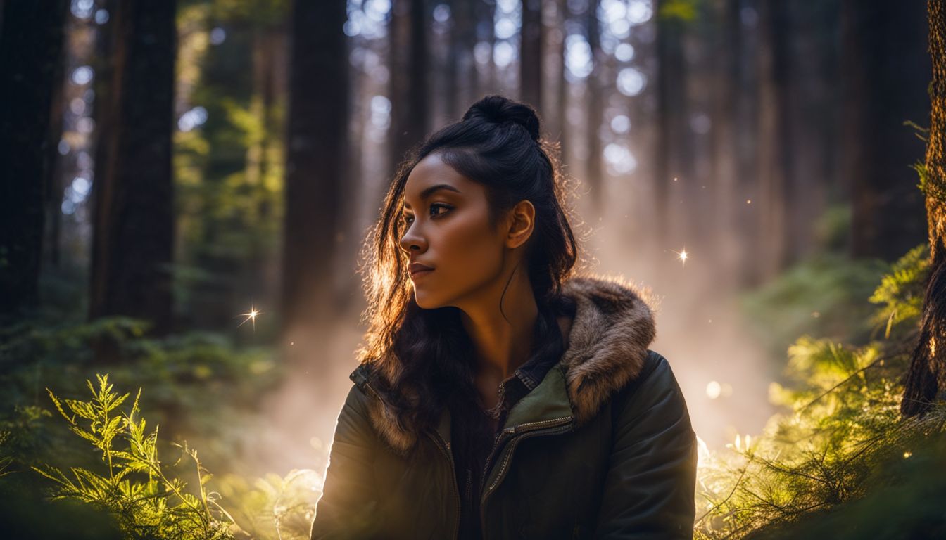Une forêt sereine avec des étoiles lumineuses de critiques Google en arrière-plan. Une forêt sereine avec des étoiles lumineuses de critiques Google en arrière-plan.